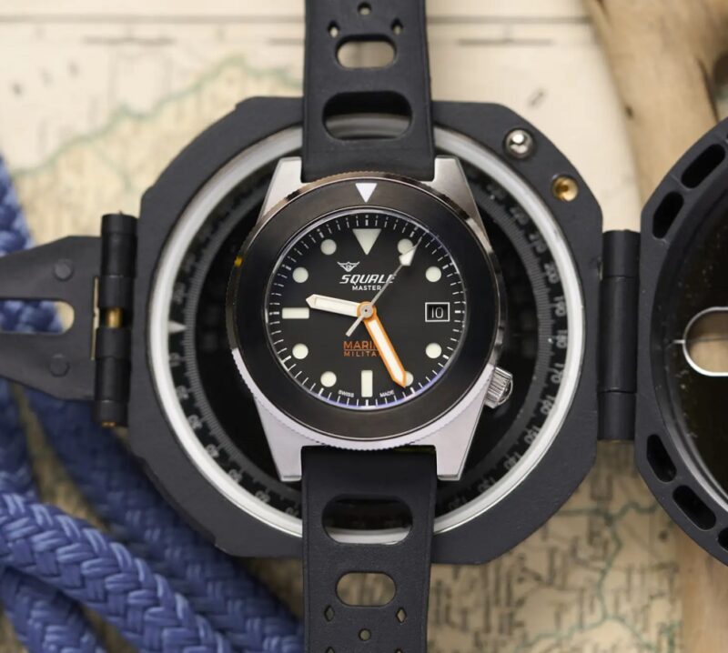 Часы Squale Master Marina Militare для погружение на глубину 1200 м