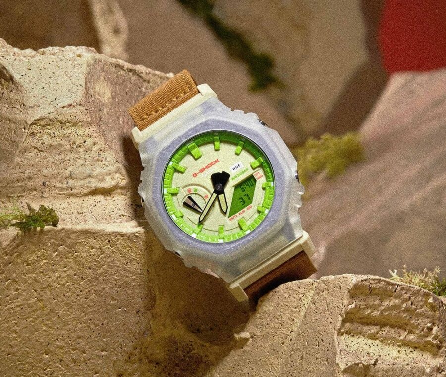 Совместные часы HUF x G-Shock GA2100 в честь 20-летия