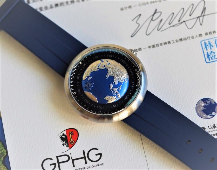 Первые китайские часы CIGA Design Blue Planet, победившие в Женеве